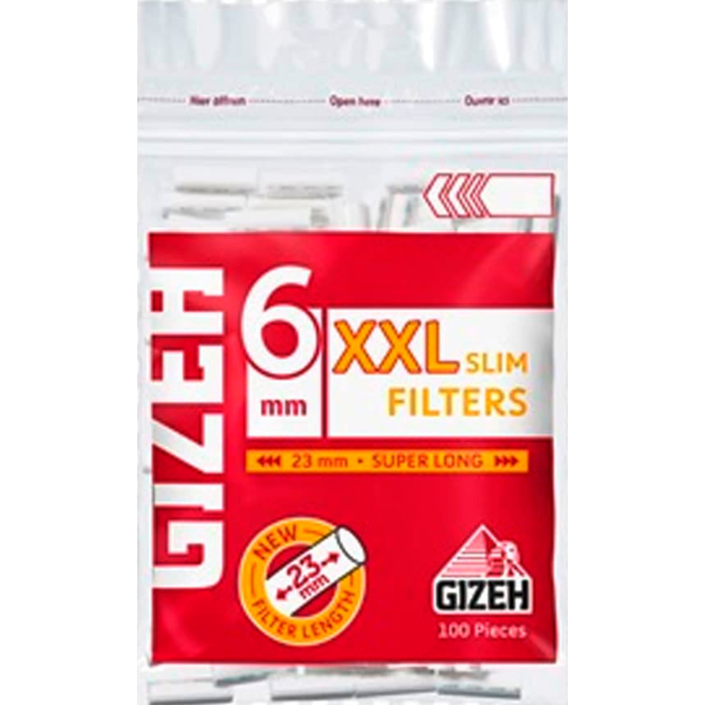 Filtro Gizeh XXL Slim ( 23 mm ) 20 unid ( Super Long )